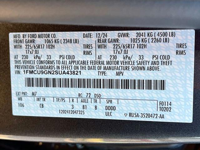 2025 Ford Escape Active