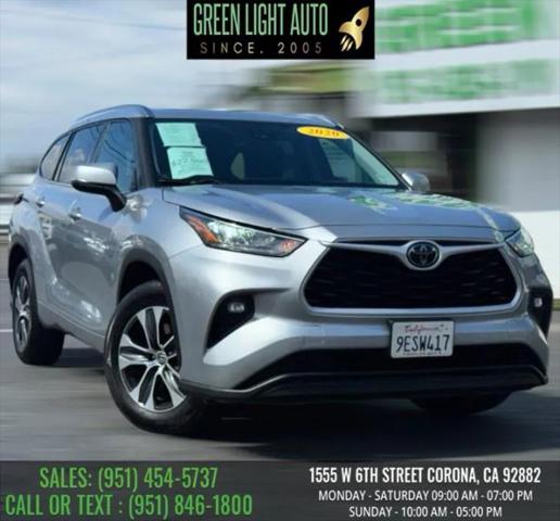2020 Toyota Highlander XLE for sale in Corona, CA