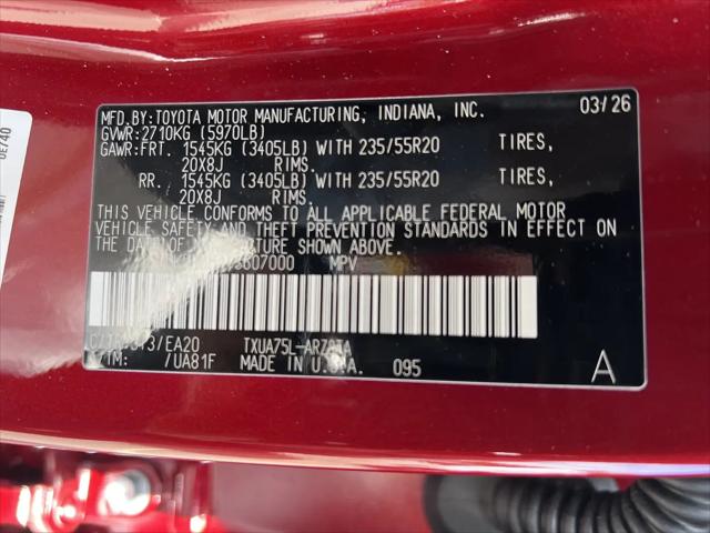 2026 Toyota Highlander XSE