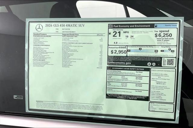 2026 Mercedes-Benz GLS GLS 450 4MATIC