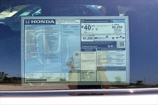 2026 Honda CR-V Hybrid 2WD Sport-L