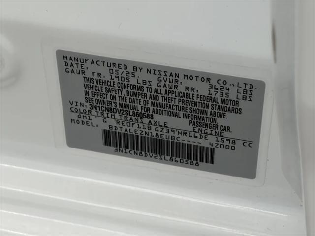 2025 Nissan Versa 1.6 S