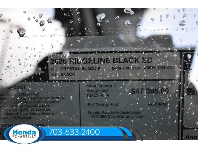 2026 Honda Ridgeline Black Edition