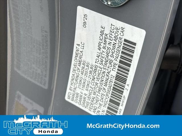 2025 Honda Accord Sedan Sport