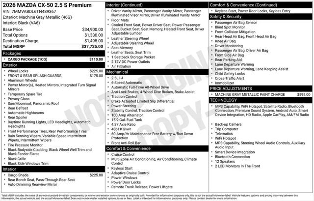2026 Mazda CX-50 2.5 S Premium