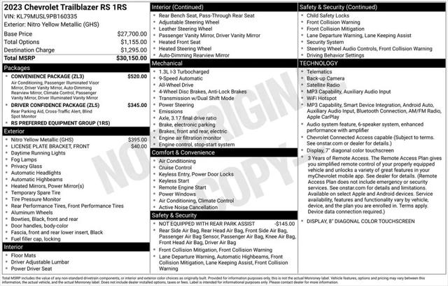 2023 Chevrolet TrailBlazer AWD RS