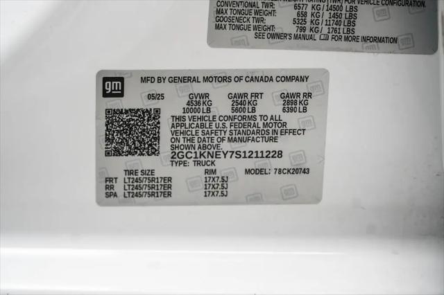 2025 Chevrolet Silverado 2500HD 4WD Crew Cab Standard Bed LT