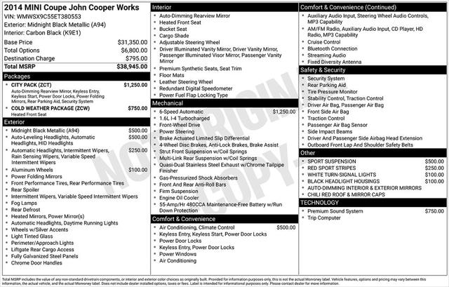 2014 MINI Coupe John Cooper Works for sale in Dover, DE