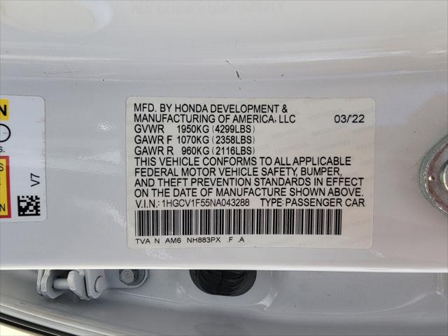 2022 Honda Accord EX-L