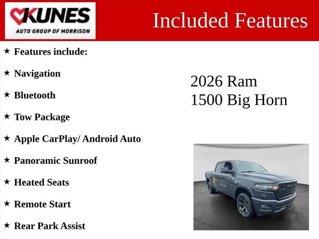 2026 Ram 1500 Big Horn Crew Cab 4x4 5'7" Box