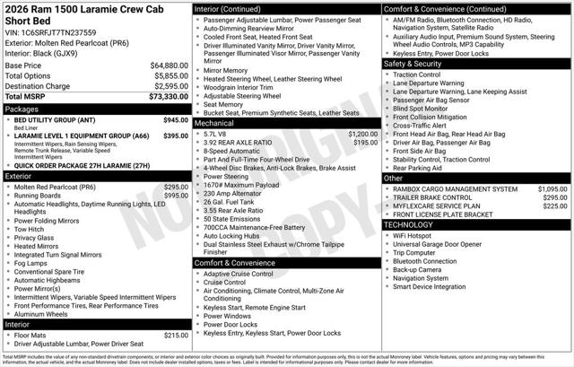 2026 Ram 1500 Laramie Crew Cab 4x4 57 Box