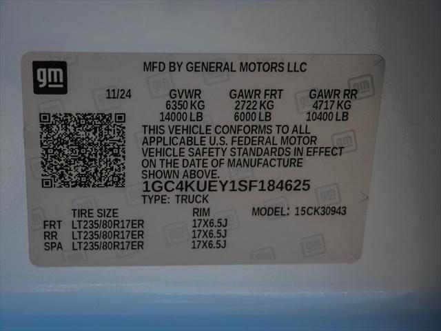 2025 Chevrolet Silverado 3500HD 4WD Crew Cab Long Bed LTZ