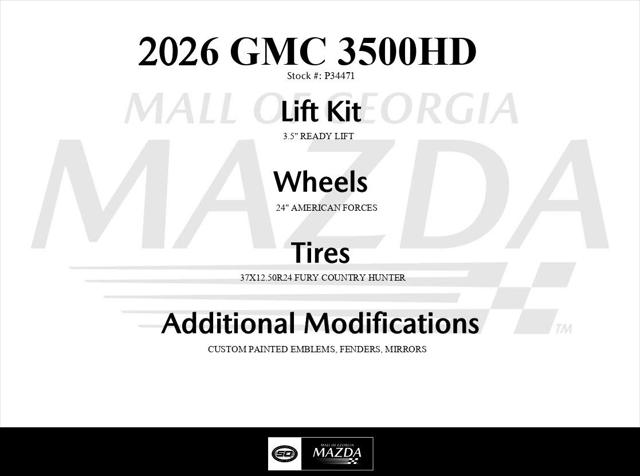 2026 GMC Sierra 3500HD Crew Cab, Long Bed, Denali Ultimate Dual Rear Wheel, 4WD