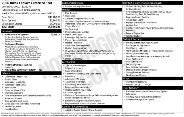 2026 Buick Enclave Preferred FWD for sale in Pensacola, FL