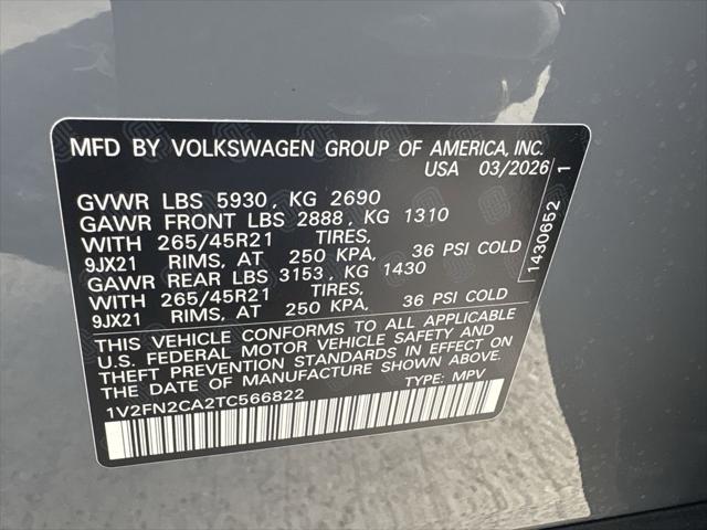 2026 Volkswagen Atlas SEL Premium R-Line