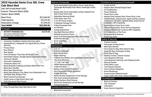 2022 Hyundai Santa Cruz SEL
