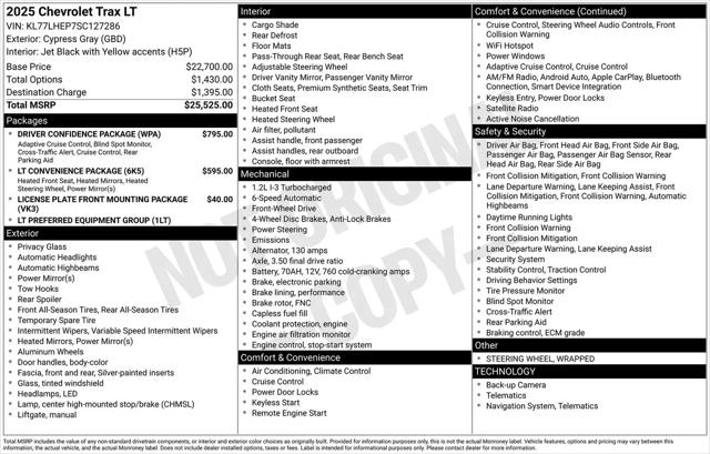 2025 Chevrolet Trax FWD LT