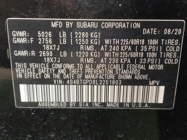 2020 Subaru Outback Touring XT