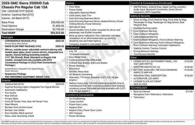 2026 GMC Sierra 3500HD Pro