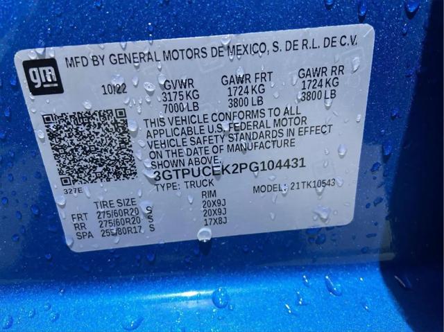 2023 GMC Sierra 1500 4WD Crew Cab Short Box Elevation with 3SB