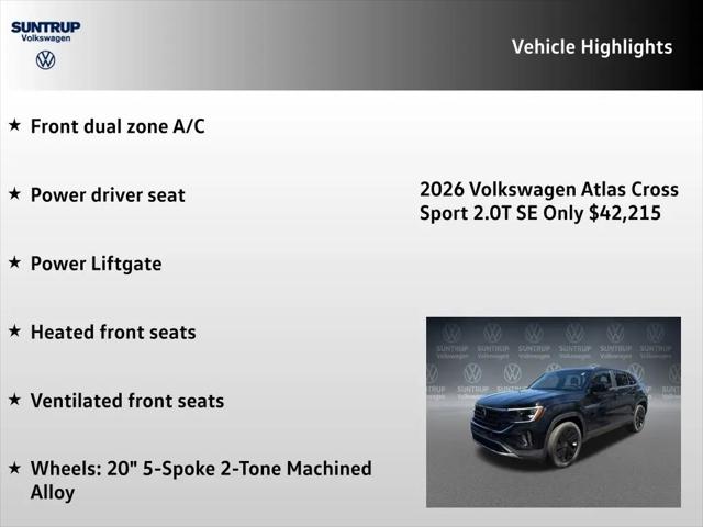2026 Volkswagen Atlas Cross Sport SE with Technology