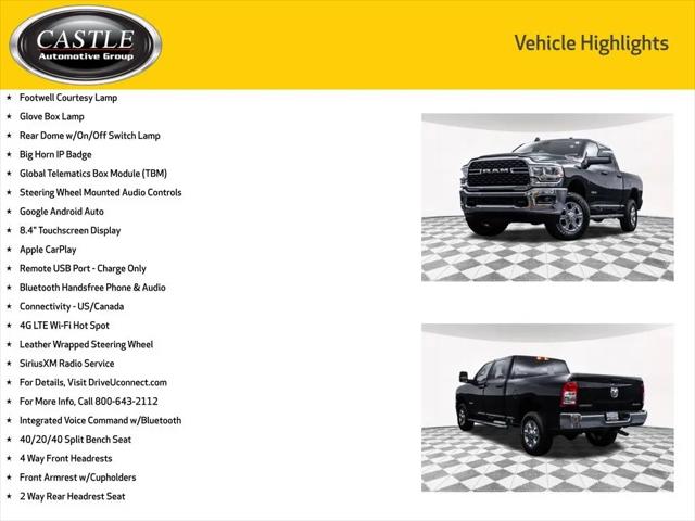 2024 Ram 2500 Big Horn Crew Cab 4x4 6'4" Box