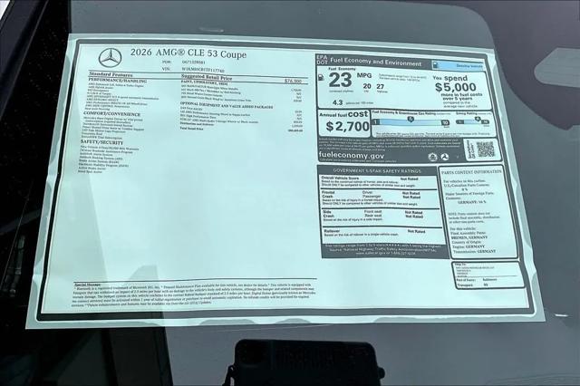 2026 Mercedes-Benz CL AMG CLE 53