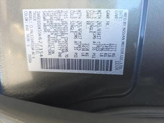 2025 Nissan Frontier Crew Cab SL 4x4