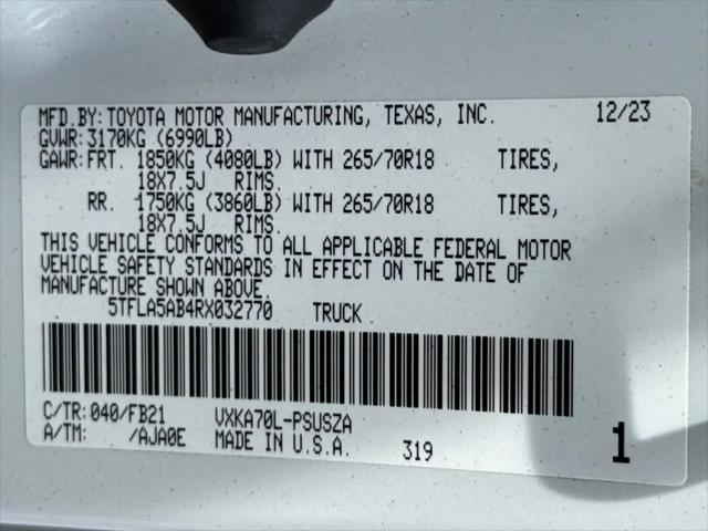 2024 Toyota Tundra SR5