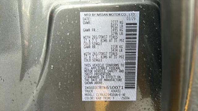 2026 Nissan Frontier Crew Cab PRO-X 4x2