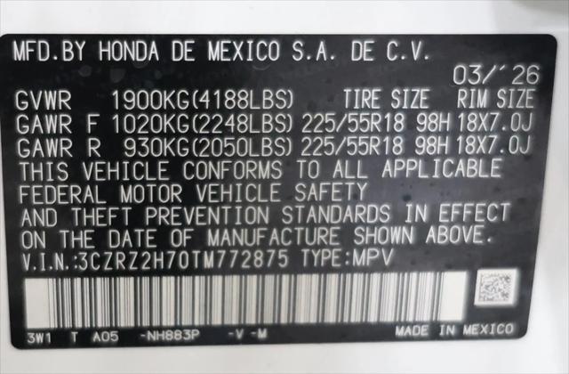 2026 Honda HR-V AWD EX-L