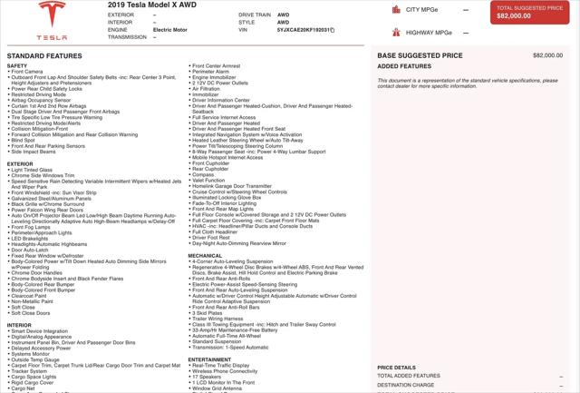 2019 Tesla Model X Long Range