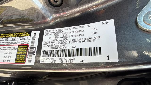 2026 Toyota Tundra Platinum Hybrid CrewMax 5.5' Bed