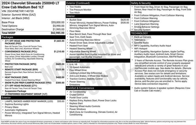 2024 Chevrolet Silverado 2500HD 4WD Crew Cab Standard Bed LT