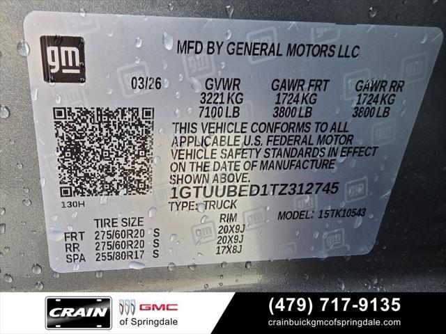 2026 GMC Sierra 1500 Crew Cab, Short Bed, SLE, 4WD
