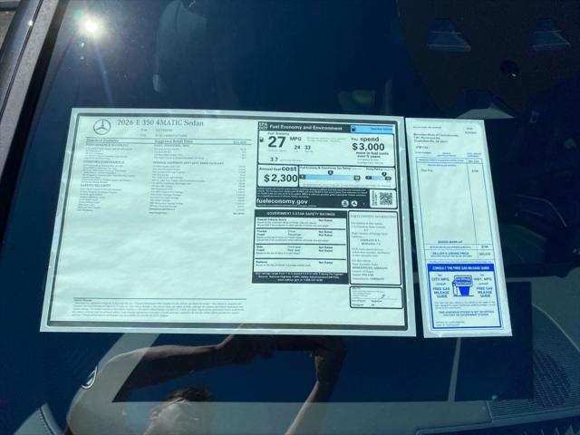 2026 Mercedes-Benz E 350 Unknown