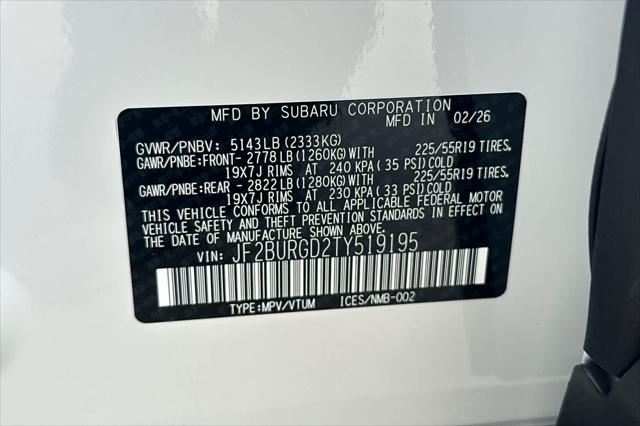 2026 Subaru Outback Limited XT