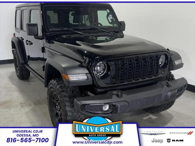2025 Jeep Wrangler 4-Door Willys 4x4 for sale in Odessa, MO