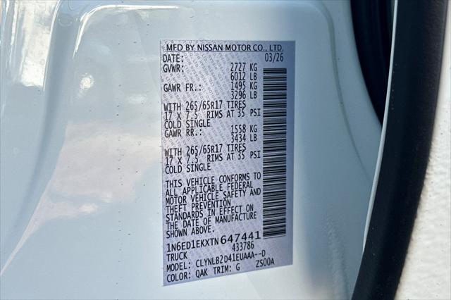2026 Nissan Frontier Crew Cab SV 4x4