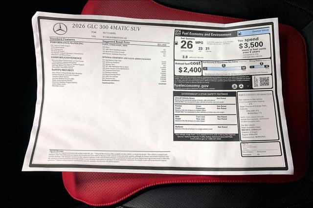 2026 Mercedes-Benz GLC GLC 300