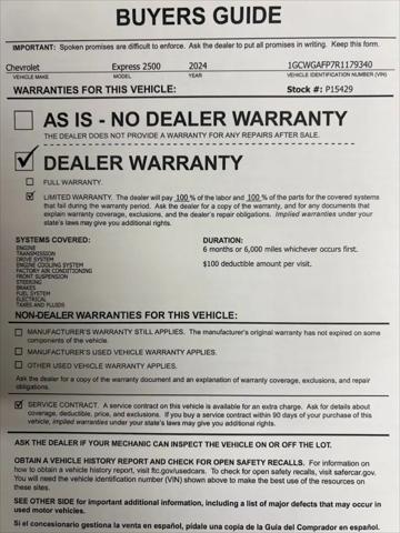 2024 Chevrolet Express Work Van