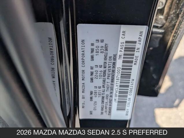 2026 Mazda Mazda3 2.5 S Preferred