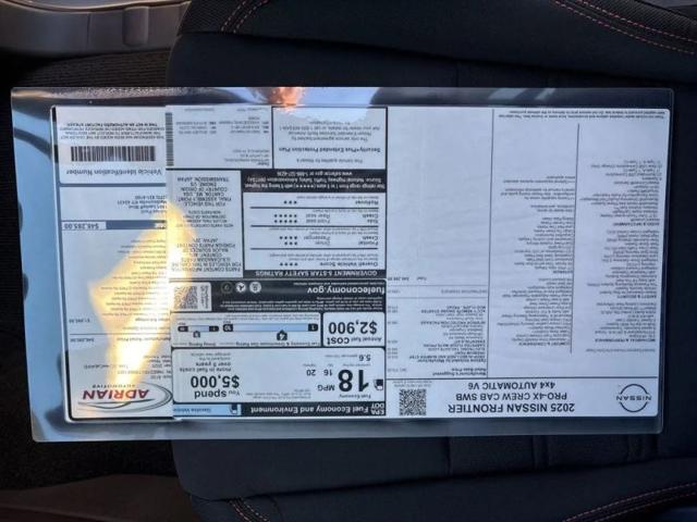 2025 Nissan Frontier Crew Cab PRO-4X 4x4