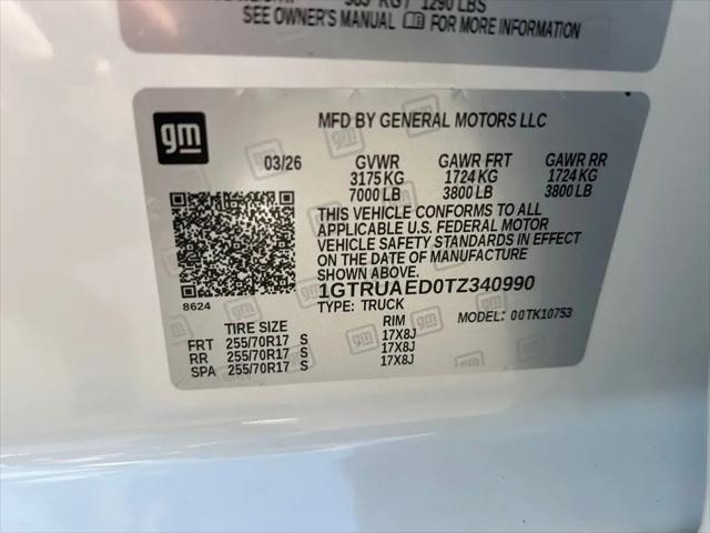 2026 GMC Sierra 1500 Double Cab, Standard Bed, Pro, 4WD