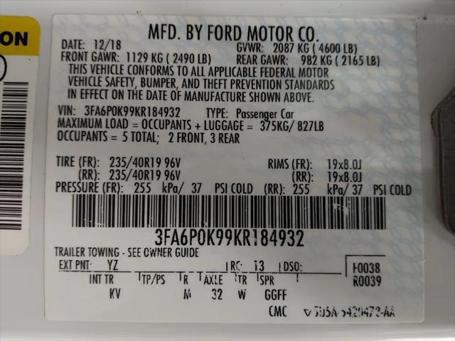 2019 Ford Fusion Titanium