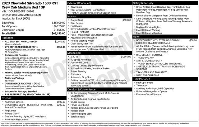 2023 Chevrolet Silverado 1500 4WD Crew Cab Standard Bed RST