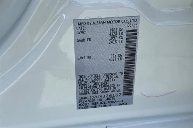 2026 Nissan Altima SV FWD