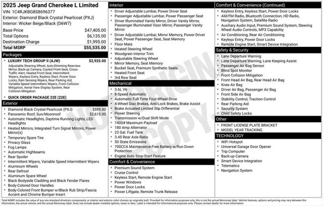 2025 Jeep Grand Cherokee L Limited 4x4