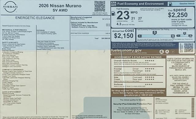 2026 Nissan Murano SV