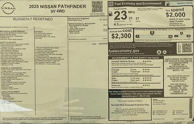 2025 Nissan Pathfinder SV 4WD